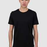 Tricou bărbați din bumbac negru regular fit