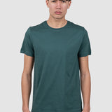 Tricou bărbați din bumbac verde regular fit