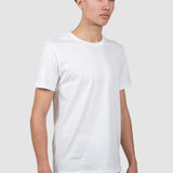 Tricou bărbați din bumbac alb regular fit