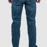 Pantaloni bărbați slim fit denim stretch albastru