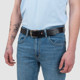 Pantaloni bărbați slim fit denim stretch albastru deschis