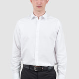 Cămașă bărbați slim fit din bumbac alb