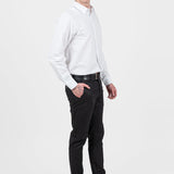 Cămașă bărbați slim fit din bumbac alb