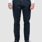 Pantaloni bărbați slim fit chino stretch bleumarin