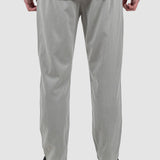 Pantaloni bărbați slim fit tencel stretch gri deschis
