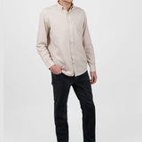 Pantalon denim bărbați regular fit negru prespălat