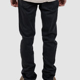 Pantalon denim bărbați regular fit negru prespălat