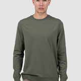 Bluză bărbați crew neck cu manșete rib, culori închise