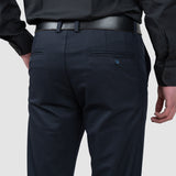Pantaloni bărbați slim fit eleganți bleumarin stretch