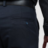 Pantaloni bărbați slim fit eleganți bleumarin stretch