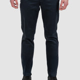 Pantaloni bărbați slim fit bleumarin din bumbac stretch