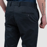 Pantaloni bărbați slim fit bleumarin din bumbac stretch