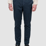 Pantaloni bărbați slim fit bleumarin din bumbac elastic