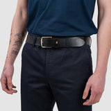 Pantaloni bărbați slim fit bleumarin din bumbac stretch