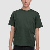 Tricou bărbați cu croială dreaptă din bumbac, verde