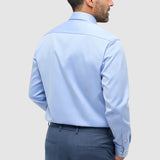 Cămașă bărbați Eterna modern fit din bumbac, albastru