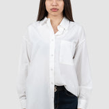 Cămașă femei Bebe Plus albă cu broderie decorativă spate