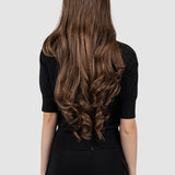 Compleu damă negru tricotat cu fustă asimetrică