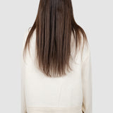 Bluză damă cu buzunar aplicat și textură reliefată