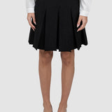 Fustă damă negru plisată scurtă cu talie elastică