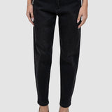 Pantaloni denim damă slim fit din bumbac stretch negri