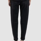 Pantaloni denim damă slim fit din bumbac stretch negri