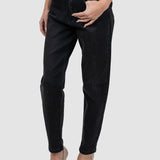 Pantaloni denim damă slim fit din bumbac stretch negri