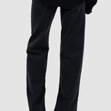 Pantaloni denim damă evazați din denim negru fumé