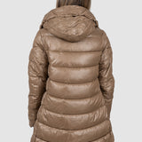 Geacă femei matlasată caramel