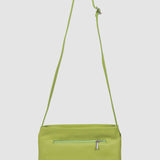 Geantă crossbody damă din piele naturală fistic