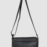 Geantă crossbody damă din piele naturală negru