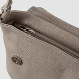 Geantă crossbody damă din piele naturală bej