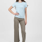 Tricou femei cambrat din bumbac elastic – culori variate