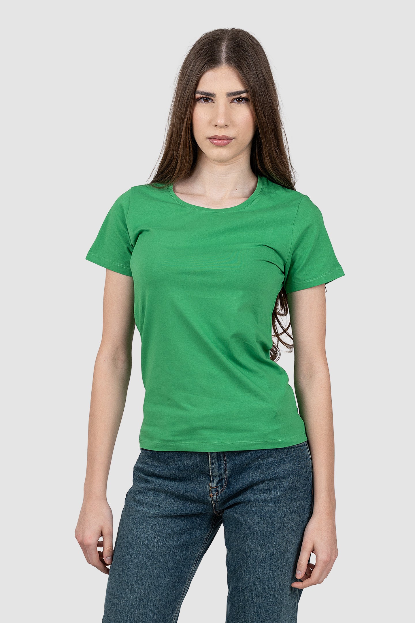 Tricou femei cambrat din bumbac elastic – culori variate