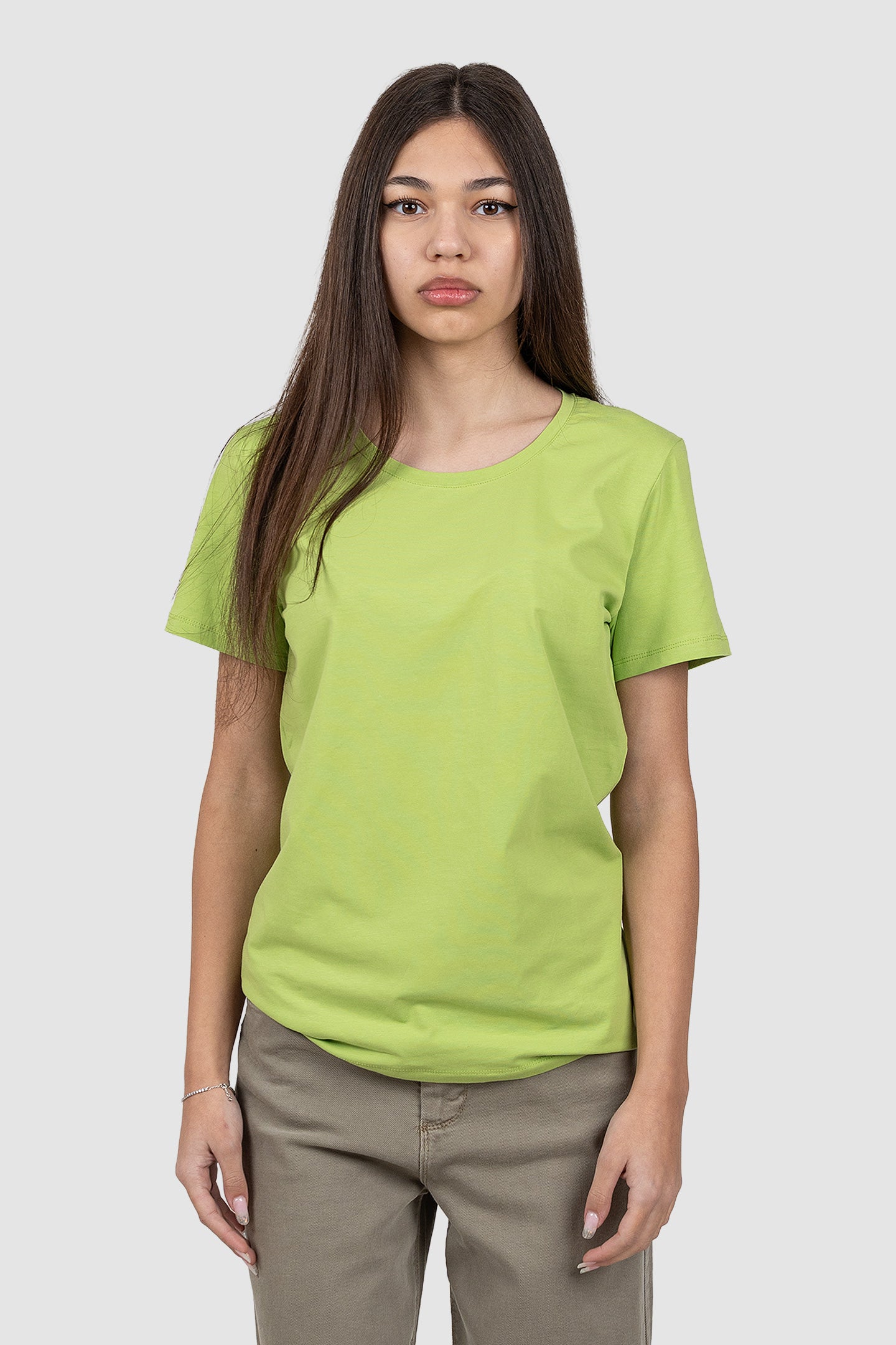 Tricou femei cambrat din bumbac elastic – culori variate