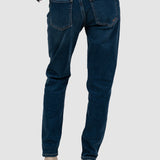 Pantaloni denim damă slim fit albastru stretch