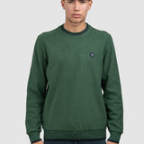 Pulover bărbați din bumbac cu guler rotund uni