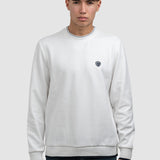 Pulover bărbați din bumbac cu guler rotund uni