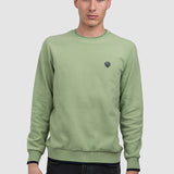 Pulover bărbați din bumbac cu guler rotund uni