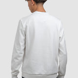 Pulover bărbați din bumbac cu guler rotund uni