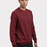 Pulover bărbați din bumbac cu guler rotund uni