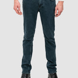 Pantalon denim bărbați slim fit albastru închis