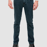 Pantalon denim bărbați slim fit albastru închis