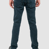 Pantalon denim bărbați slim fit albastru închis