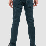 Pantalon denim bărbați slim fit albastru închis