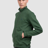 Jachetă bărbați cu fermoar integral, verde închis