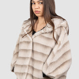 Capă blană ecologică, bej