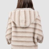 Capă blană ecologică, bej