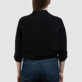 Pulover de damă cu stea decorativă și design elegant