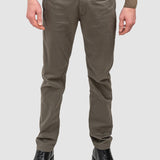 Pantalon bărbați croială dreaptă din bumbac elastic kaki